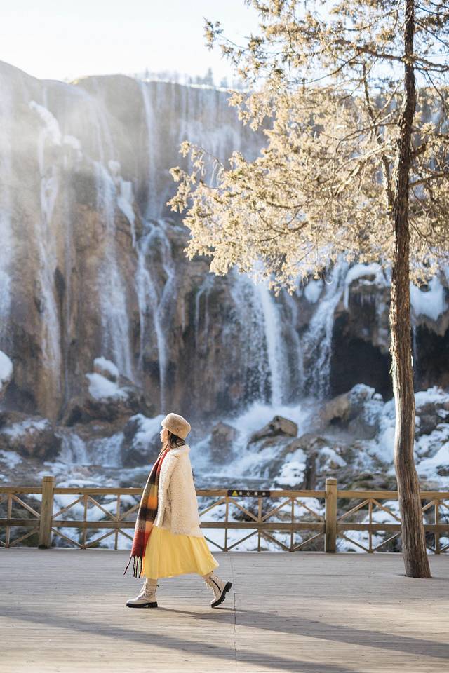 冬日九寨童话世界,九寨沟翠海蓝冰