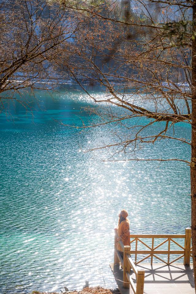 冬日九寨童话世界,九寨沟翠海蓝冰