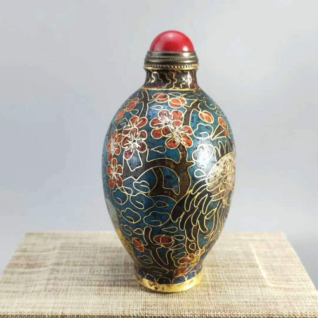 明代景泰蓝鼎,明代掐丝珐琅景泰蓝