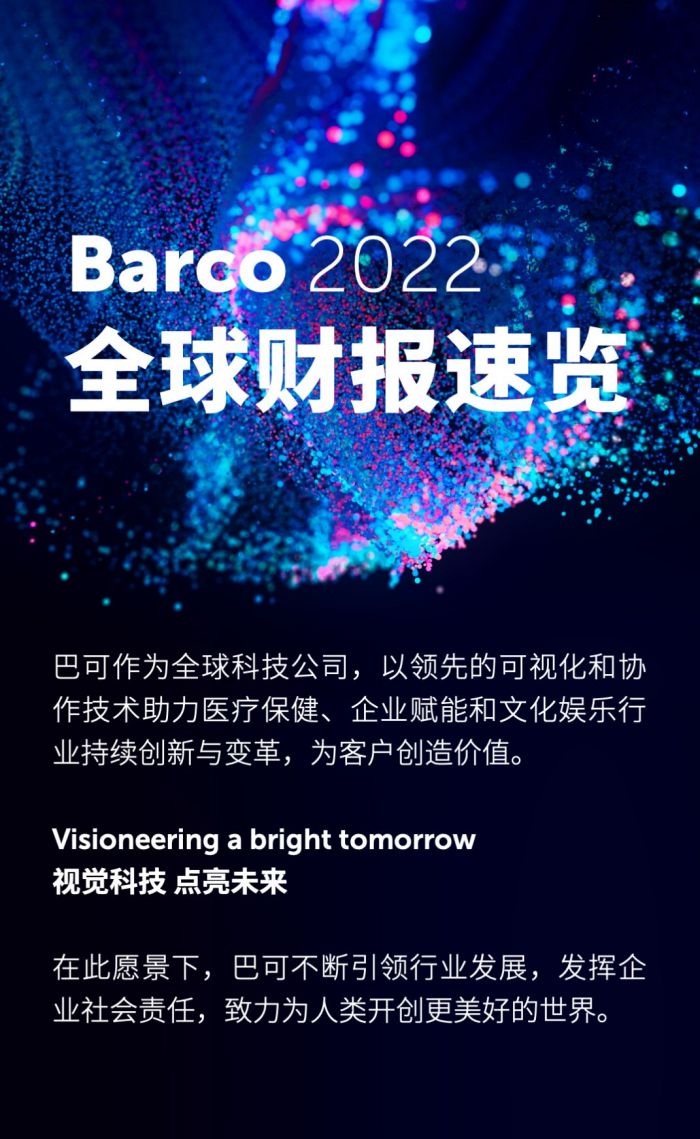 巴可视讯科技,巴可医疗中国营收