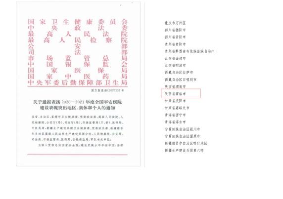 2019商洛市平安创建先进名单,商州区平安建设