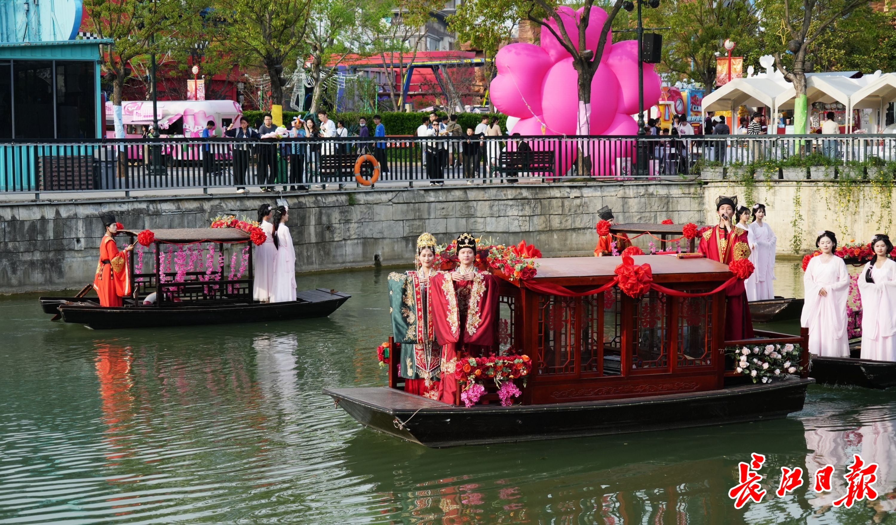武汉欢乐谷宋韵水上婚礼在哪,宋韵水上婚礼完整版